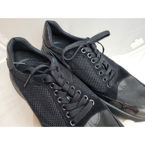 Coach Men Whoes Size 10.5 Gym Black - Picture 4 of 14